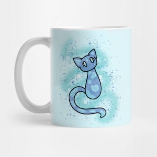 Fantasy Water Elemental Cat Mug